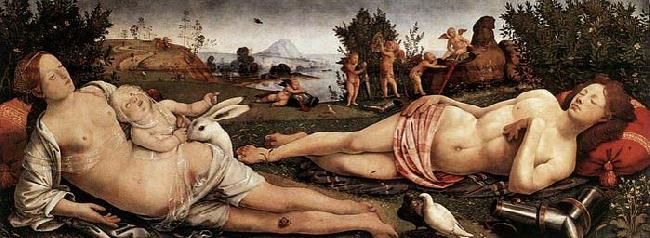 Piero di Cosimo Venus, Mars, and Cupid oil painting image